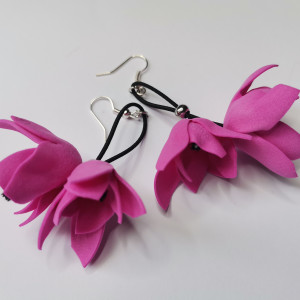 Kolczyki  kwiatowe kolorowe boho