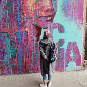 Czapka dzianina ręcznie farbowana bez podszewki unisex