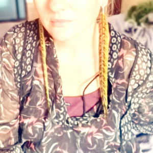 Klipsy długie pióra