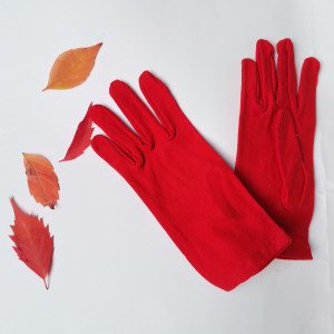 Rękawiczki dzininowe czerwone