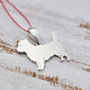Cairn terrier - wisiorek srebrny 925