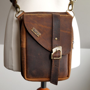 Nerka BOOMERKA  Skórzana UNISEX Brązy Crazy Horse