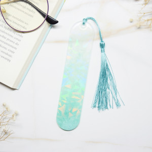 Holograficzna zakładka - turkusowe ombre