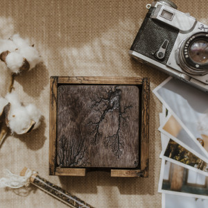 podkładki drewniane pod napój