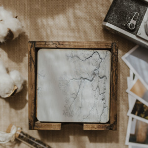 podkładki drewniane pod napój