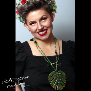 Naszyjnik Zielona Monstera