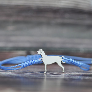 Dog niemiecki - bransoletka z psem, srebro 925