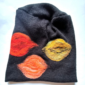 czapka welniana na podszewce