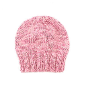 Czapka różowy melanż krótka unisex