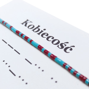 Wspierające słowo zapisane Alfabetem Morsea