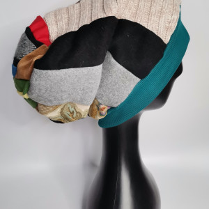 Czapka patchworkowa smerfetka uniwersalna