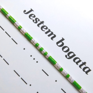 Bransoletka Alfabet Morsea