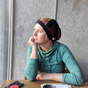 Czapka patchworkowa smerfetka uniwersalna