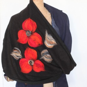 komin bohemian wełniany etniczny ludowy