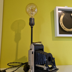Lampa z aparatu Vintage - mieszkowego