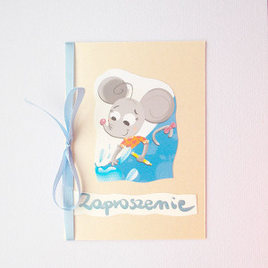 zaproszenie dla dziecka, bajkowe zaproszenie, śmieszne zaproszenie, zwierzęta zaproszenie