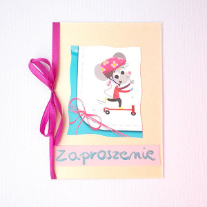 zaproszenie dla dziecka, bajkowe zaproszenie, śmieszne zaproszenie, zwierzęta zaproszenie