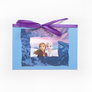 bajkowe kartki na Boże Narodzenie, świąteczna kartka dla dziewczynki, kraina lodu kartka, frozen kartka, fajne kartki dla dzieci