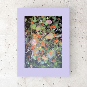 nowoczesna dekoracja na ścianę, boho grafika do domu, abstrakcyjny obrazek 30x40, kolorowa grafika do loftu