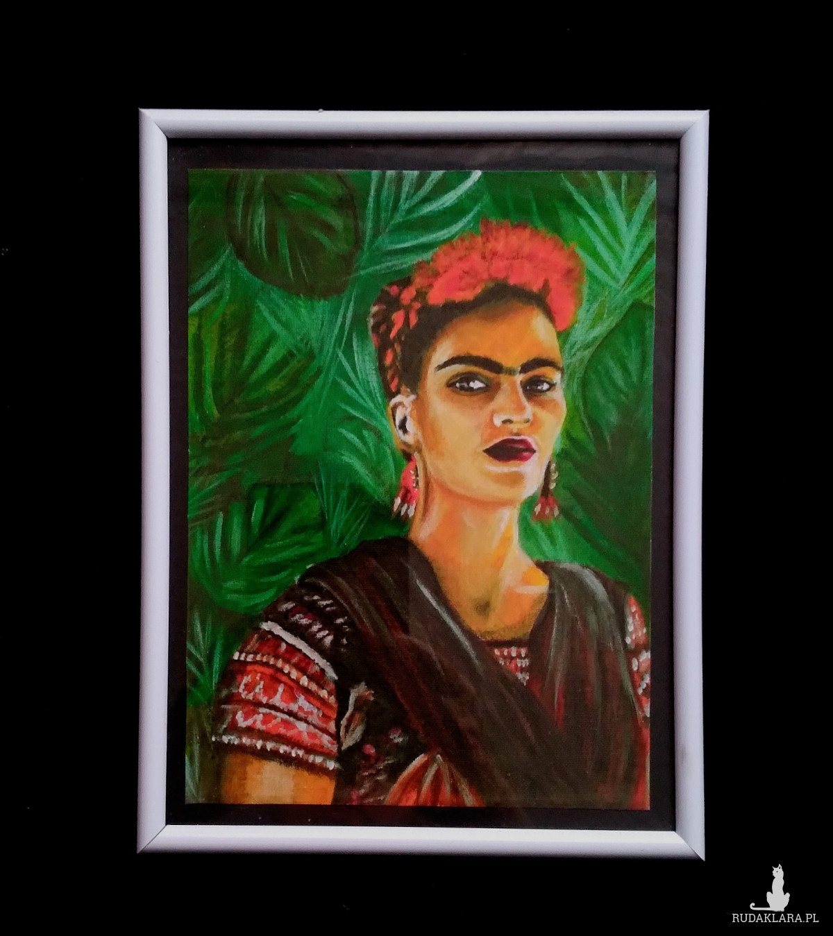 Portret Obraz w ramie A5 Frida Kahlo reprodukcja mojego obrazu ozdoba na ścianę