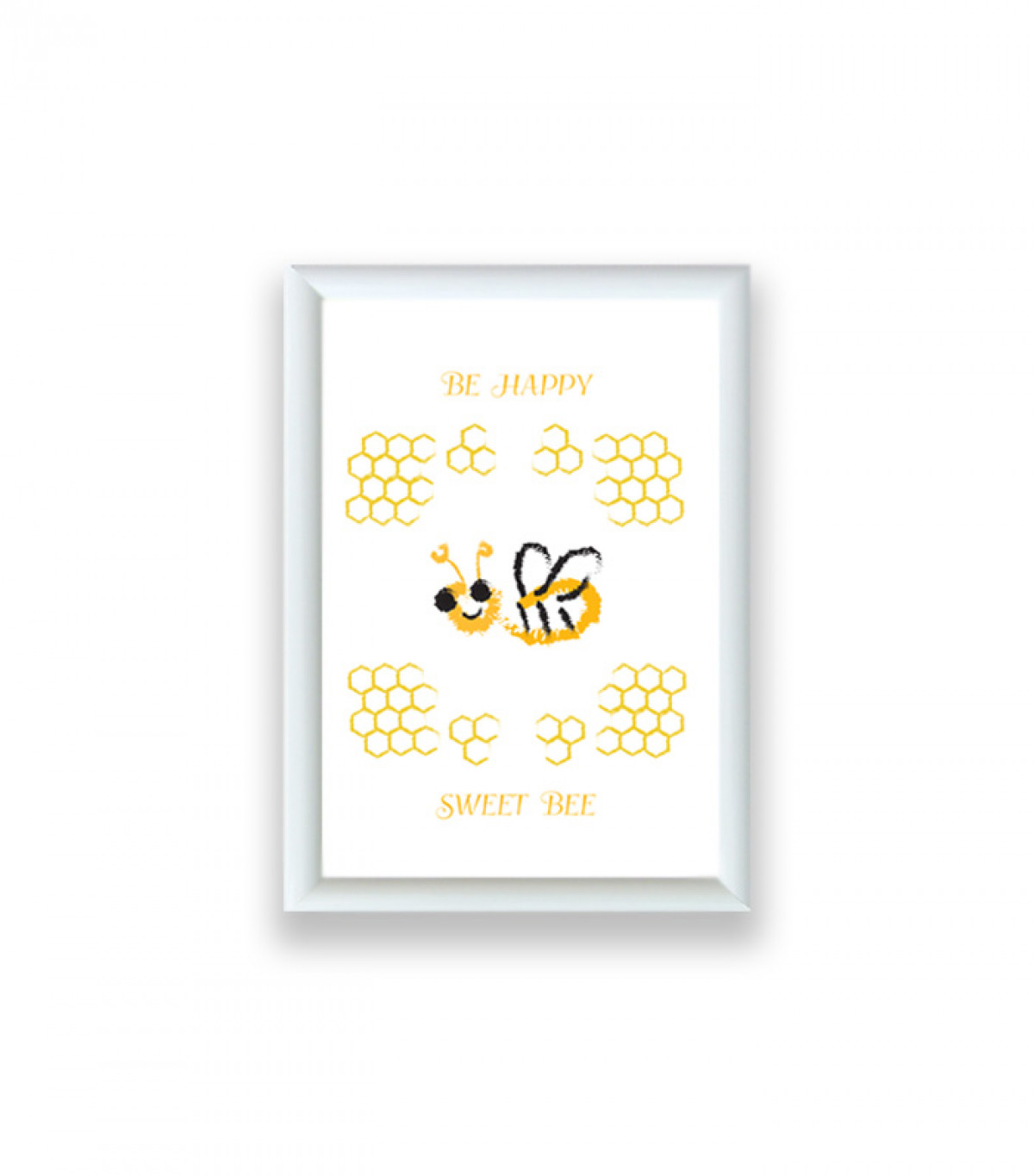 mały obrazek z pszczółką, pszczoła obrazek w ramce,  pszczółka dekoracja do domu