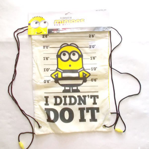 nowy worek szkolny z minionkami, mininionki worek na buty, minionki workoplecak dla dziecka, bajkowy worek do szkoły