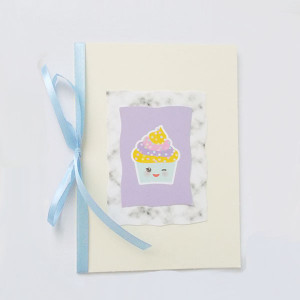 śmieszna kartka, kartka bez życzeń, kartka dla dziecka, pastelowa kartka, kartka z ciastkiem, fajna kartka, zaproszenie, podziękowanie