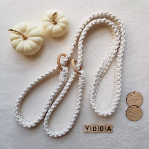 Makramowy pasek do maty do jogi