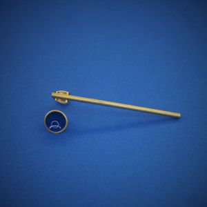 "Kropka i kreska" kolczyki sztyfty z mosiądzu.