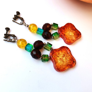 Klipsy w kolorach jesieni