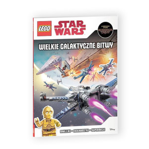 nowa książka Wielkie galaktyczne bitwy- Lego Star Wars naklejki komiks książka star wars lego książka dla chłopca