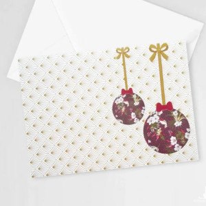 bombki kartki na Boże Narodzenie, świąteczne kartki dla firm, noworoczne kartki z bombkami, kartki na Nowy Rok, Boże Narodzenie kartki bez życzeń, kartki z okazji Nowego Roku, ładne kartki