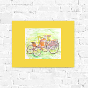 vintage plakat do domu, automobil obrazek A3, plakat z retro samochodem, obrazek z retro autem, retro plakat A3, retro grafika na ścianę, 30x40 plakat z samochodem, plakat z automobilem