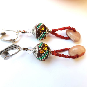 Klipsy orientalne boho folk