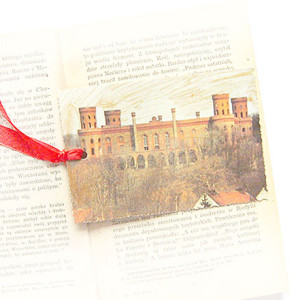 zamek zakładka do książki, zabytki zakładka do książki, historia zakładka do książki, vintage zakładka do książek, zakładka z zamkiem