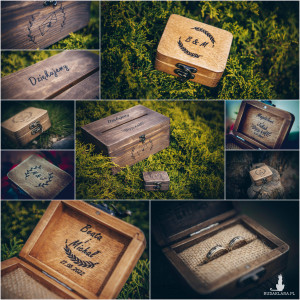 Pudełko na obrączki i koperty