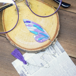 Zakładka skrzydło wróżki - violet