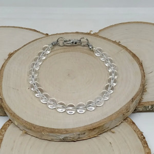 Delikatna bransoletka z kryształów górskich Crystal Rock