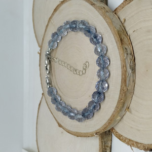 Delikatna bransoletka z błękitnych Topazów