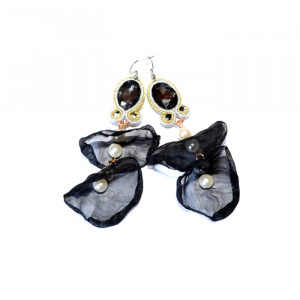 Kolczyki Sutasz Black Butterfly