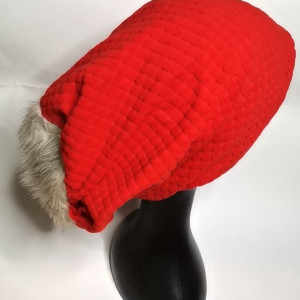 Czapka długa pomarańczowa smerfetka