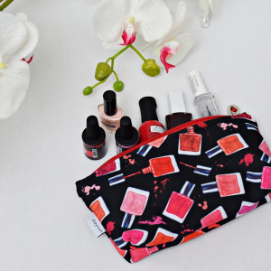Kosmetyczka damska etui do torebki wodoodporna kosmetyczka lakiery do paznokci
