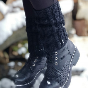 Getry, ocieplacze na nogi, mankiety - Czarne