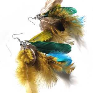 Kolczyki pióra duze i lekkie