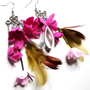 Kolczyki pióra duze i lekkie