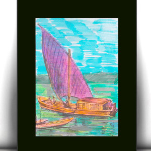 retro plakat A4, żagle obrazek vintage, żeglarski obrazek do domu, plakat z żaglówką, żagle plakat A4, marynistyczny plakat 21x30, żaglówka plakat do domu