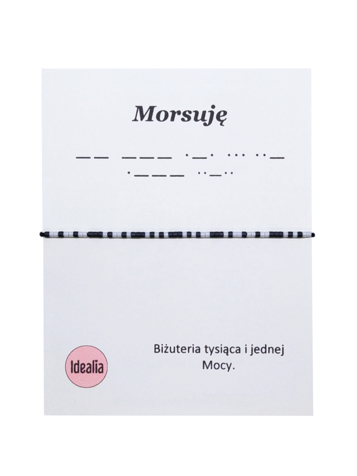 Bransoletka Alfabet Morsea