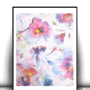 kwiaty plakat A4, pastelowy plakat do domu, nowoczesny plakat do biura, kolorowy plakat na ścianę, ładne plakaty dekoracyjne, boho plakat z kwiatkami, kwiatki plakat do sypialni, posters A4