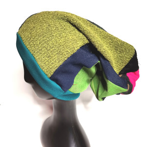 Czapka patchworkowa smerfetka uniwersalna