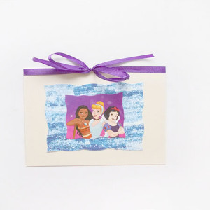 bajkowa kartka, kartka bez życzeń, kartka dla dziewczynki, księżniczki kartka, zaproszenie bez tekstu, podziękowanie